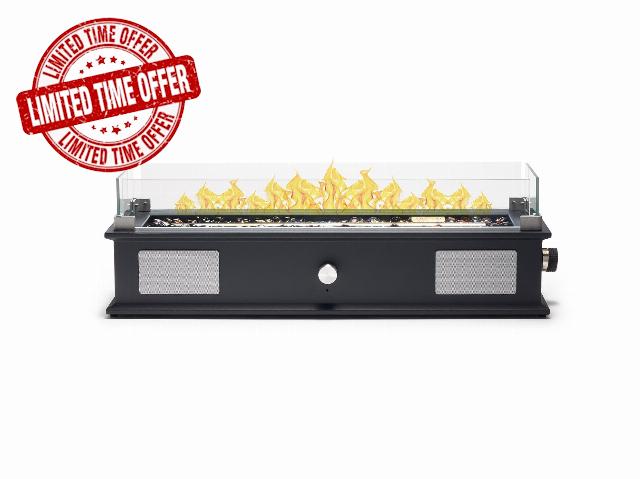 28" Music Fire Pit Table with Four Modes Built-in Sound Entertainment System