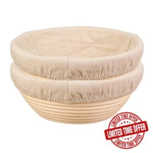 7 Inch Banneton Bread Proofing Basket Set of 2