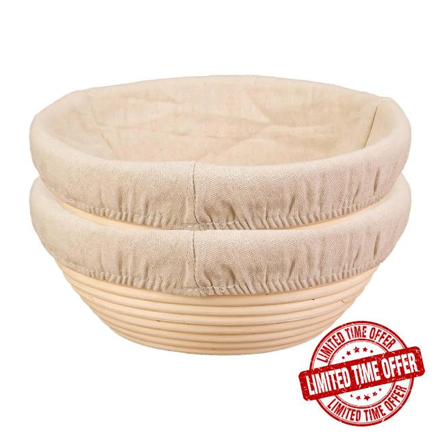 7 Inch Banneton Bread Proofing Basket Set of 2