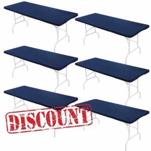 6 Pack Spandex Table Top Cover for 8FT Rectangle Table