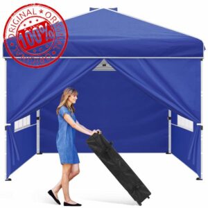 Winkalon 10x10 Pop up Canopy Tent Easy Set up Canopy with Sidewalls