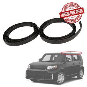 Magimaker 2Pcs Roof Drip Molding Strips 75555-12161 75556-12171 Compatible with Scion xB 2008 2009 2010 2011 2012 2013 2014 2015 Left and Right Side Roof Molding Drip Weatherstrip