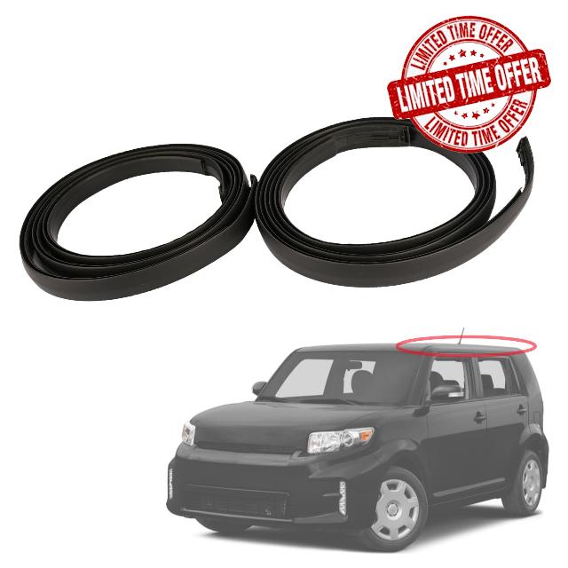 Magimaker 2Pcs Roof Drip Molding Strips 75555-12161 75556-12171 Compatible with Scion xB 2008 2009 2010 2011 2012 2013 2014 2015 Left and Right Side Roof Molding Drip Weatherstrip