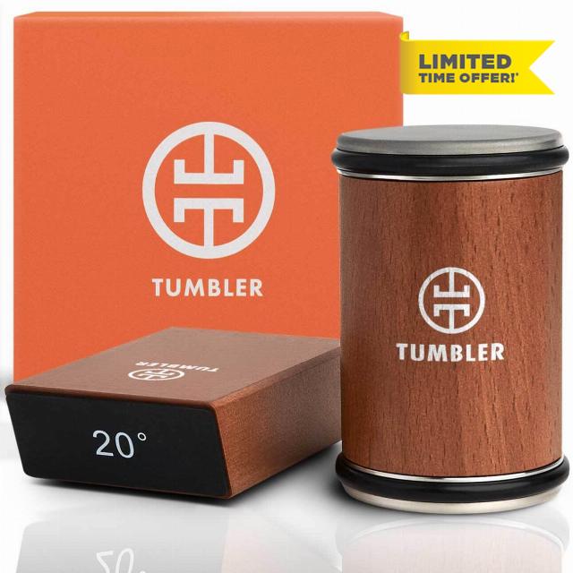 Tumbler Rolling Knife Sharpener™ - Knife Sharpening Made Easy - Rolling Knife Sharpening System for Kitchen Knives - Knife Sharpener Kit Offers 15 & 20 Degree Sharpening