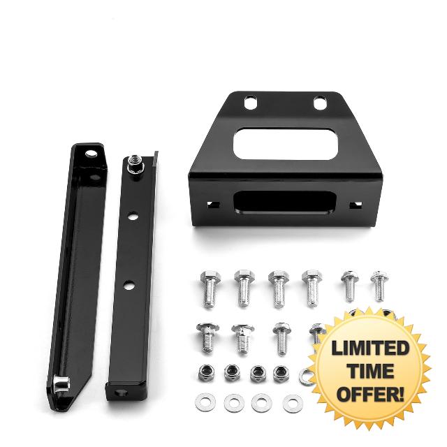 WeiSen Winch Mounting Plate Bracket Kit Compatible with 2008-2022 Polaris RZR Trail S 4 570 800