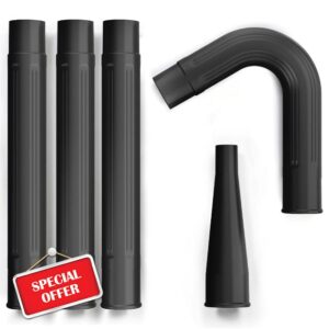 Sealegend Gutter Cleaning Kit Leaf Vacuum Attachment 2 1/2-inch Wet/Dry Shop Vac Accessories for Cleaning Gutter from The Ground Gutter Cleaning Tools with 3Pcs Extension Wands