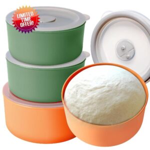 Yomvzake Pizza Dough Proofing Container 4 Pack