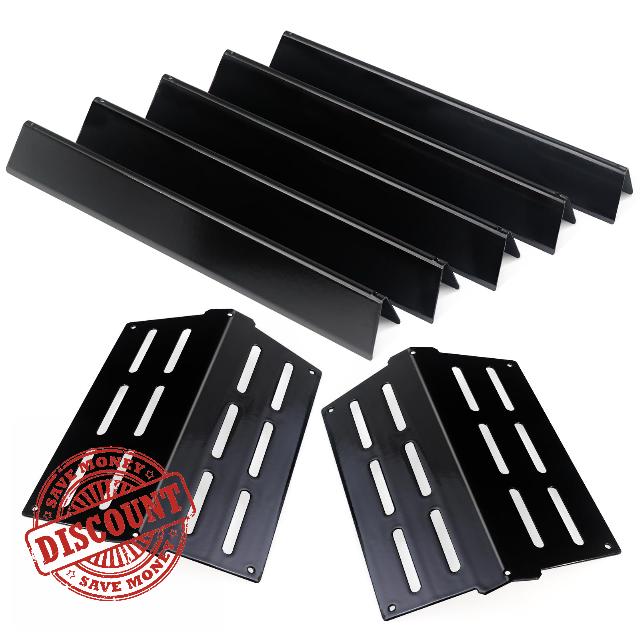 Boloda 17.5" Porcelain Steel Flavorizer Bars Replacement for Weber Genesis 300 Genesis E/EP-310 E330 EP-330 Genesis S-310 E330 (with Front Control Knobs)