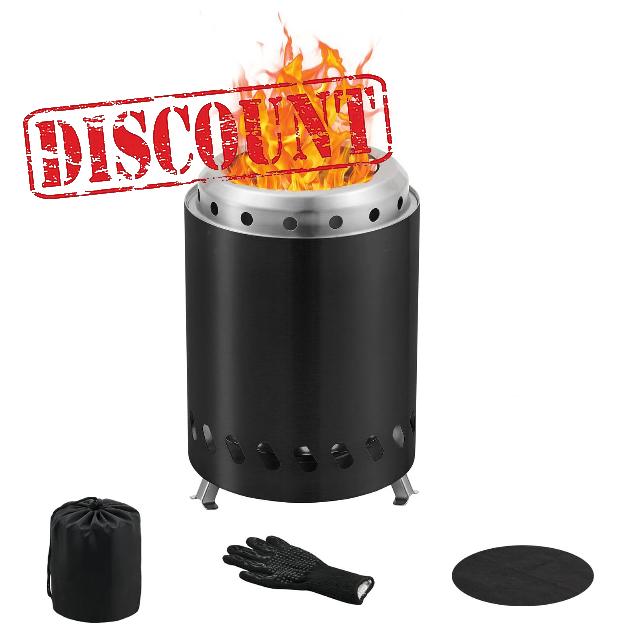 BRIAN & DANY Tabletop Solo Fire Pit with Stand