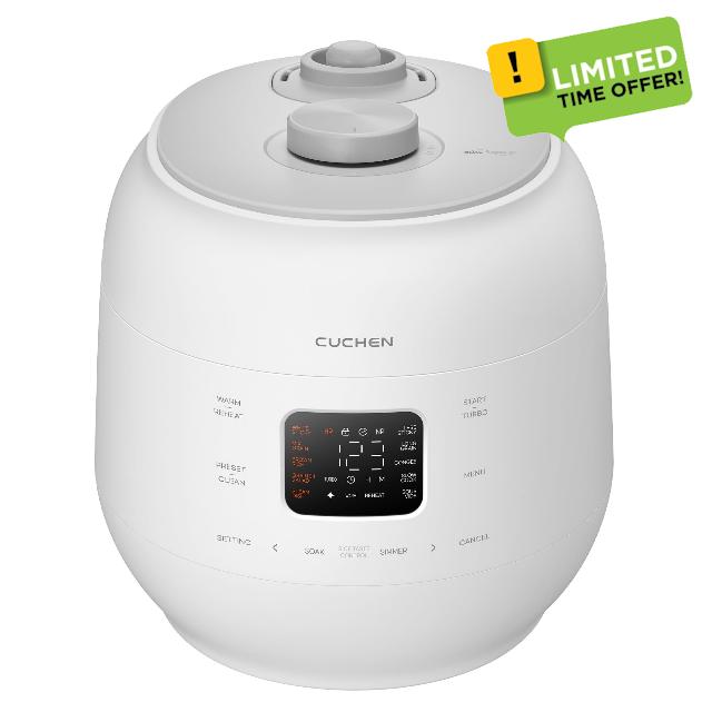 Cuchen CRS-FWK1040WUS Dual Pressure Rice Cooker 10 Cup and Warmer