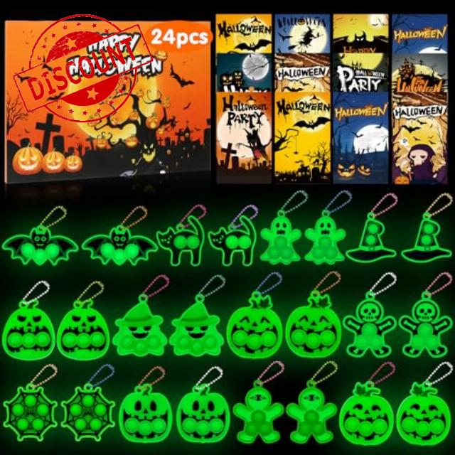 Halloween Pop Fidget its Keychain Glow In The Dark
