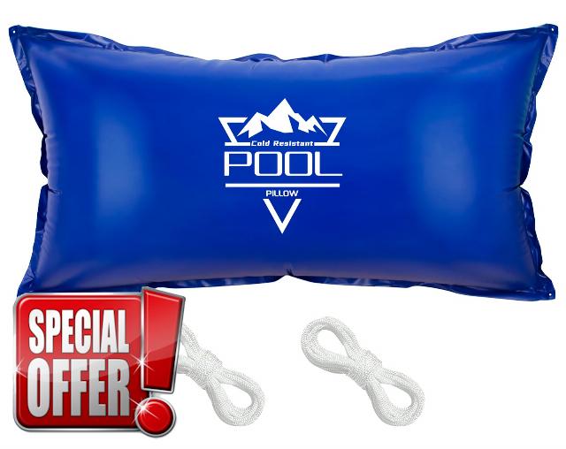 Pool Pillows for Above Ground Pools 4'x8' Winter Pool Cover Air Pillow Heavy-Duty Cold-Resistant Ice Equalizer Swimming Pool Balloon Pillow Winter Closing Kit Winterizer Inflatable Bubble Winterizing
