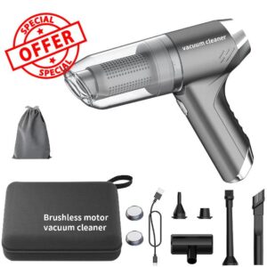 Car Vacuum Cleaner 15000PA 3 IN1 High-Power Brushless Motor Handheld Vacuum Cordless Charging Portable Mini Wireless Vacuum Cleaner Car Accessories Suitable For Men