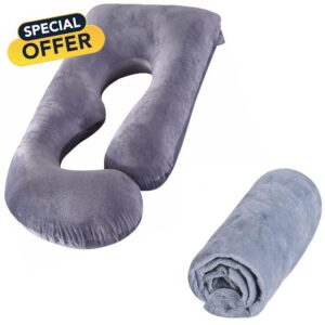 BATTOP Pregnancy Pillow Cover