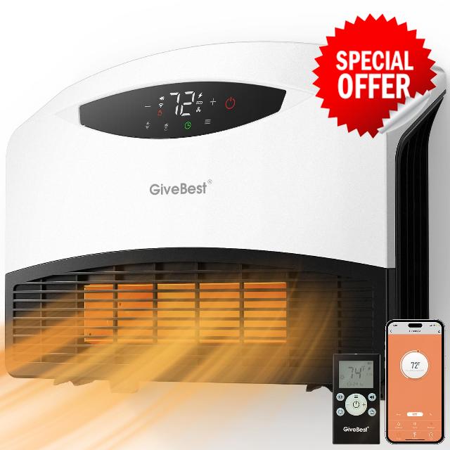 GiveBest Electric Wall Heater with WiFi and Remote Control