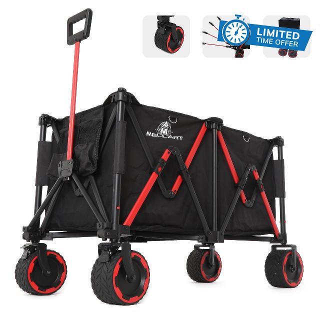 Mellart Beach Cart - Foldable Wagon Cart with Unparalleled Color Scheme