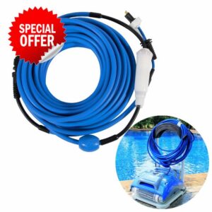 9995862 Cable and Swivel DIY 2 Wire for Dolphin Robotic Pool Cleaners M200 for Nautilus CC Plus 60ft(18M)