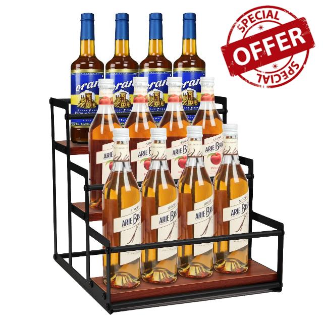 3 Tier Coffee Syrup Storage Rack