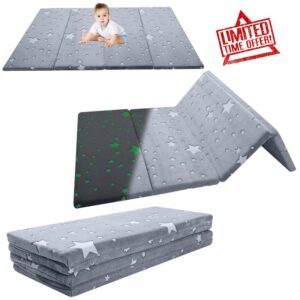 MeMoreCool Glow Foam Baby Play Mat Crawling Mat Baby Rug for Play Area