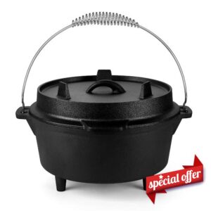 Leonyo 5QT Cast Iron Dutch Oven