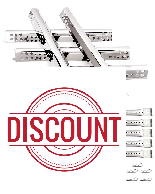 Rocfan Grill Replacement Parts for Charbroil Performance 5 Burner Barbecue Gas Grill Replacement Parts for Char-Broil 2 Burner and 4 Burner