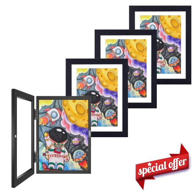 Jevuoyee [4 Packs Kids Artwork Frames Changeable