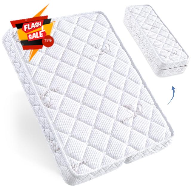 Baby Mattress Pads - 38" x 26" - Comfort Knit Fabric Portable Small Crib Mattress