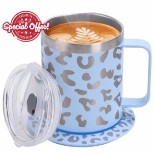 Heated Coffee Mug with Double-Layer 304 Stainless Steel