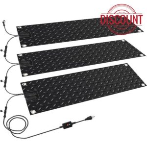 Tinideya 3 Pcs Snow Melting Walkway Mat