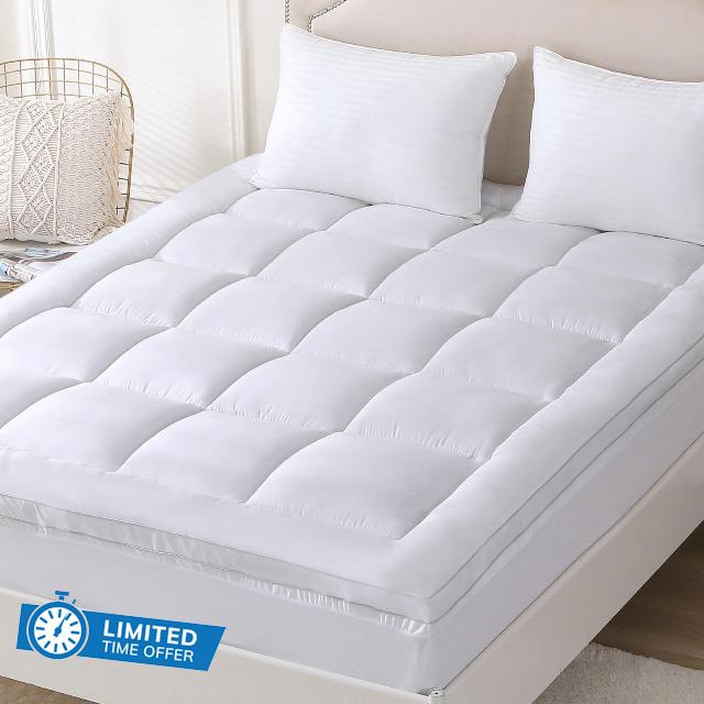 YUGYVOB Pearl Mattress Topper 800GSM