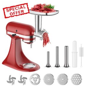 Coolcook Meat Grinder Attachment for Kitchenaid Stand Mixer