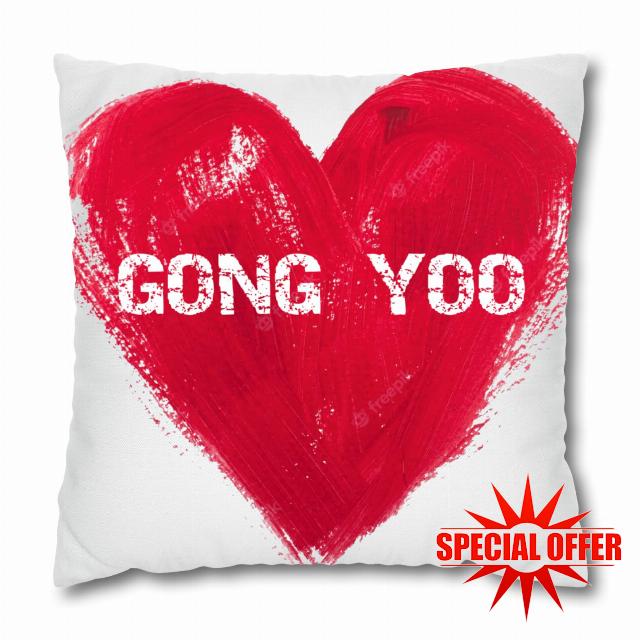 I Love Gong Yoo Decorative Pillow Cushion Funny Cushion 40 x 40 cm
