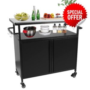 Karpevta Outdoor Grill Cart with Storage