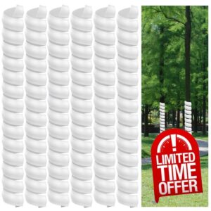 UGarden Upgrade 6 PCS Tree Trunk Protector - 24 Inches Tall Plastic Spiral Tree Guard