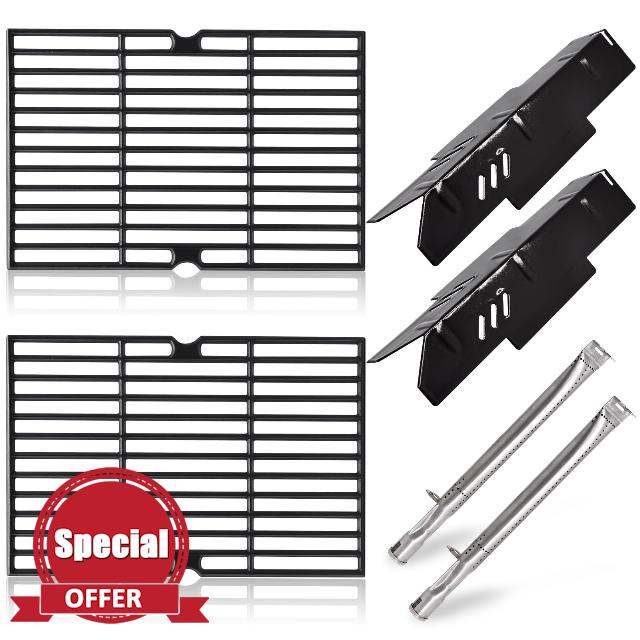 Adviace Grill Grates Parts for Dyna-Glo Grill Replacement Parts 2 Burner DGF350CSP