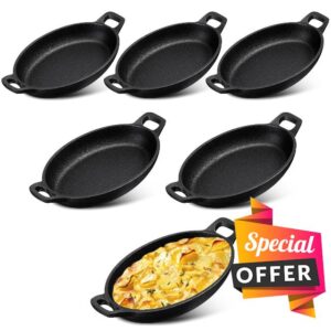 Mifoci 6 Pcs Mini Cast Iron Skillet