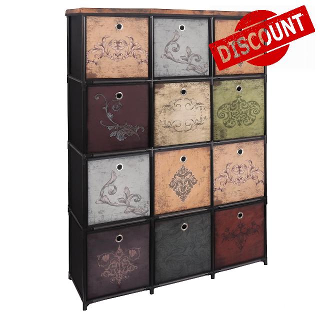 VASICAR Cube Storage Organizer with 12 Drawers
