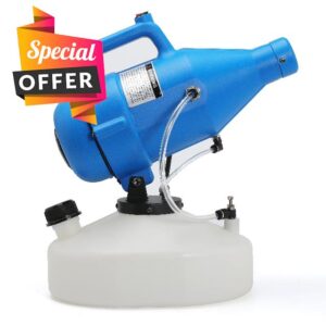 4.5L (1.2 Gallon) Electric ULV Portable Fogger Sprayer Machine Spraying Distance 30ft with 16.4ft Cord Atomizer Mist Cold Fogger for Home