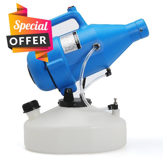4.5L (1.2 Gallon) Electric ULV Portable Fogger Sprayer Machine Spraying Distance 30ft with 16.4ft Cord Atomizer Mist Cold Fogger for Home
