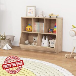 Nightcore 5-Cubby Toy Storage Cabinet