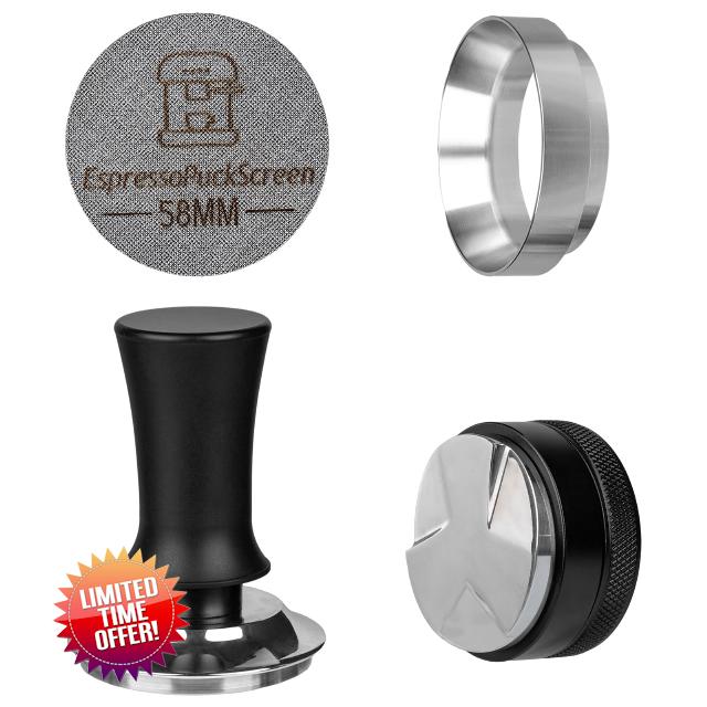 58mm Espresso Tamper Kit - Barista Accessories for Espresso Machines