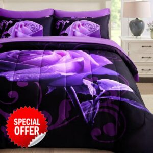 Purple Comforter Set Queen