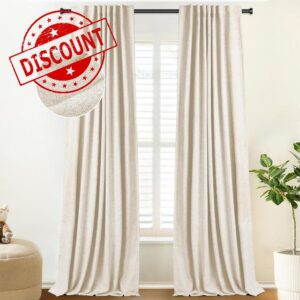 zeerobee 100% Blackout Curtains 84 inches Long 2 Panels Set