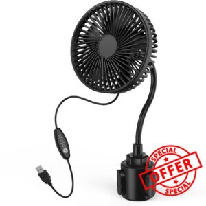 GRANDFAST USB Powered Fan for Car