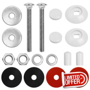 NOVINO DB-TB-M White Diving Board Mounting Kit Replacement for Inter-Fab Two Hole Residential Diving Boards with Bolts/Washers/Nuts etc