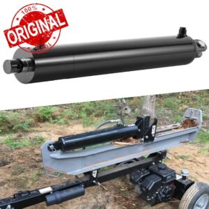Sunluway Log Splitter Hydraulic Cylinder 4" Bore x 24" Stroke x 1.75" Rod - Universal Hydraulic Cylinder - Heavy Duty Wood Splitting Double Acting Cylinder (4x24)