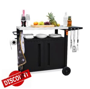 EMBERLI XL Grill Cart Outdoor with Storage - Modular BBQ Cart