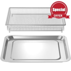 TOA-060 Air Fryer Basket and Baking Tray Compatible with Cuisinart Airfryer TOA-060 and TOA-065