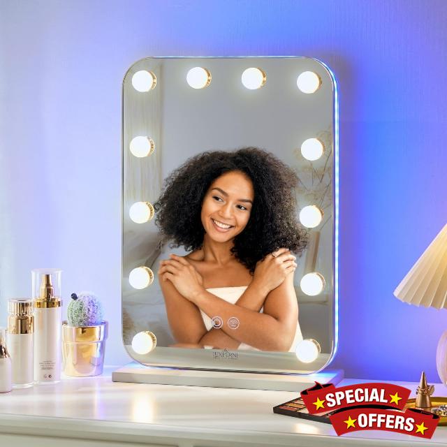 LUXFURNI Vanity Mirror with Lights