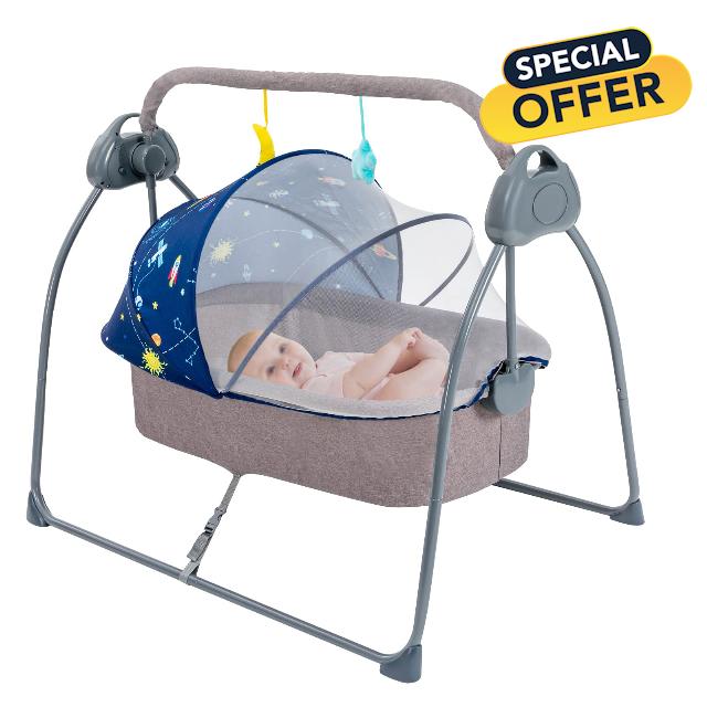 Goudergo Foldable Baby Cradle Swing